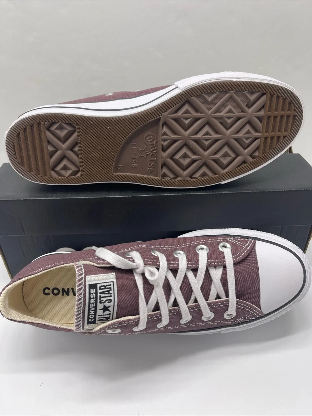 Converse A10647F CTAS LIFT OX TRAIL MIXED/NATURAL IVORY Platform Sneakers Plum